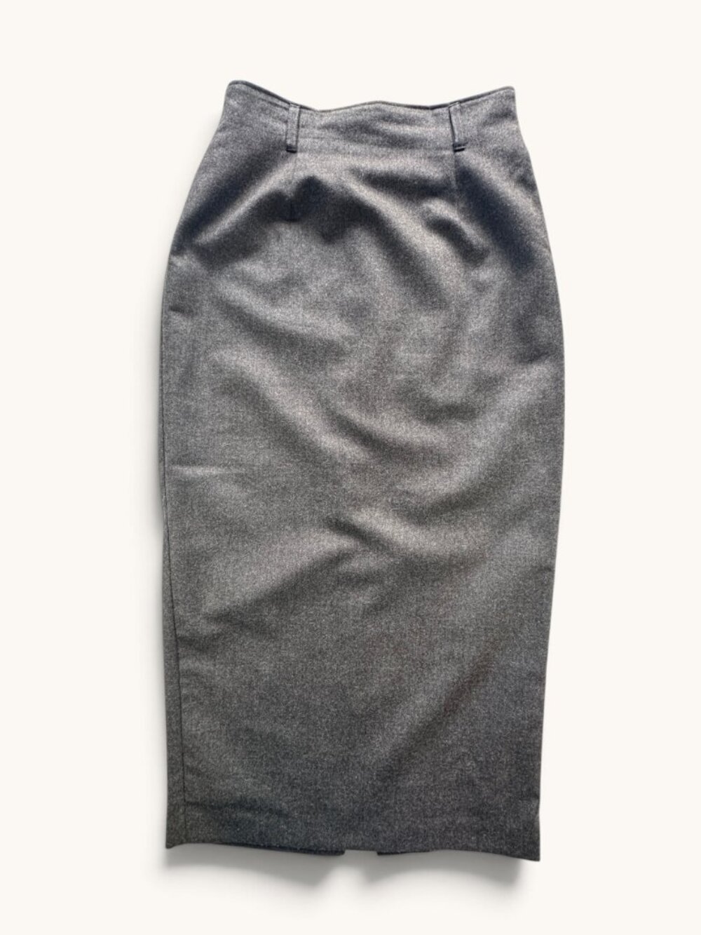 United Colors of Benetton Long Pencil Skirt Sz IT42 Italy 100% Virgin Wool Brown